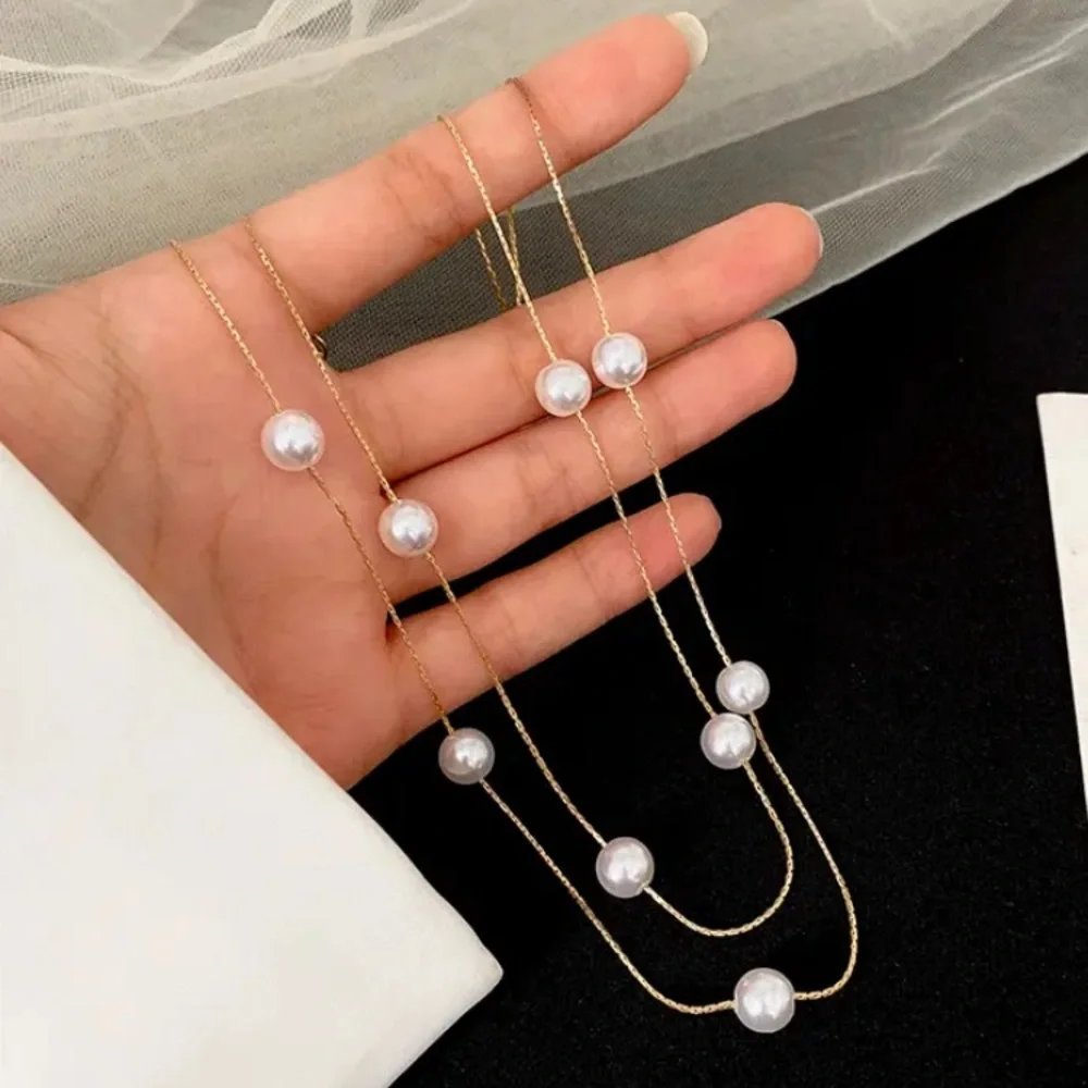 ⚜️𝟯𝟬%𝗢𝗙𝗙 𝗯𝘂𝗻𝗱𝗹𝗲𝘀 𝟯+⚜️ NEW White Pearl Beaded Necklace - Picture 4 of 11